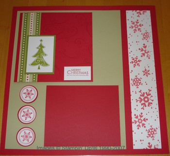 Easy Christmas Scrapbook Pages