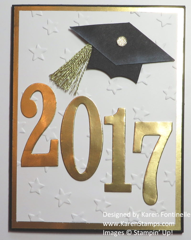 Easy Graduation Card Idea for 2017 | Stamping With Karen