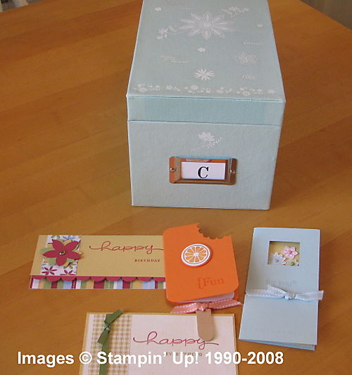 Card box and cards