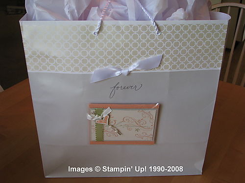 Gift bag with card