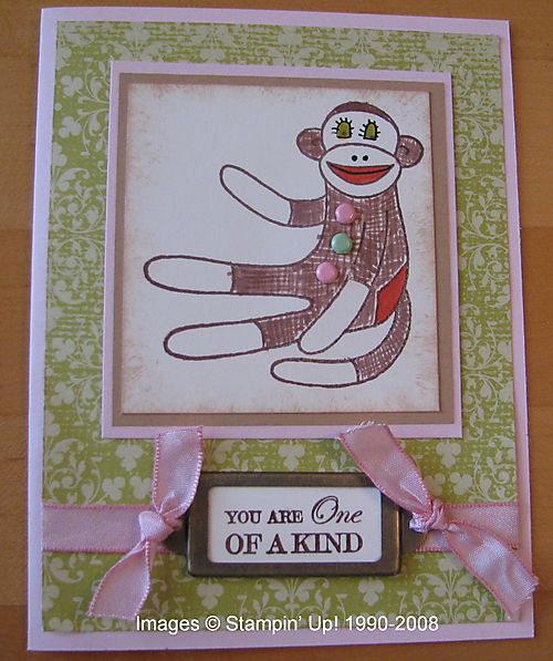 Sock Monkey card