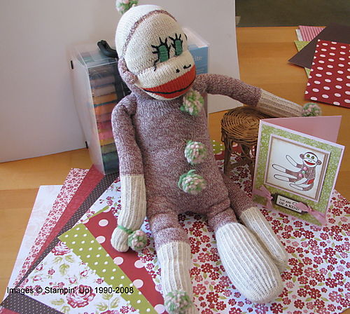 Sock Monkey old and card