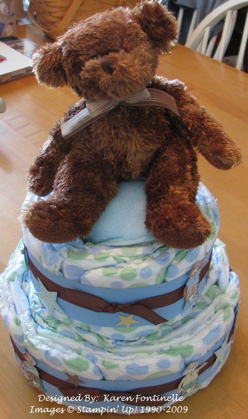 TeddyBearDiaperCake