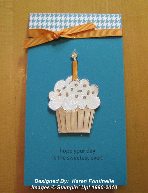 Easy Cupcake Birthday Card