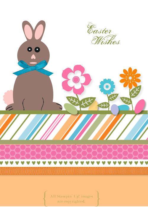 My Digital Studio Easter Bunny Card