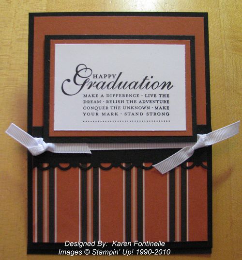 UT University of Texas stamped Graduation Card