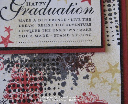 Extreme Elements Graduation Card Gold Glow Smooch Spritz