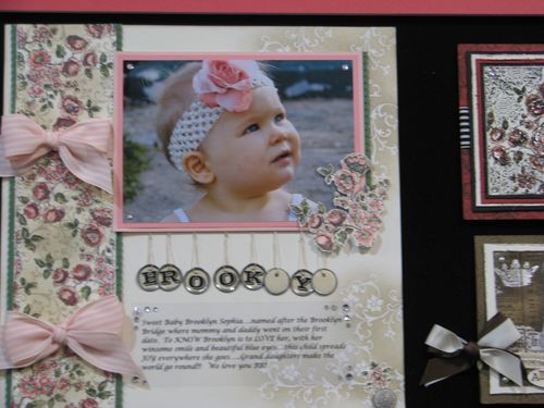Elements of Style Baby Vintage Scrapbook Page