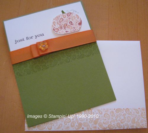 Paisley Prints Pumpkin Card