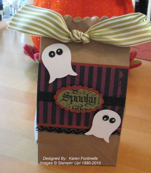 Ghosts Halloween Treat Bag