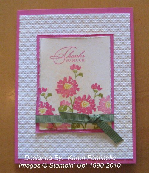 Watercolor Trio Card and Square Lattice 