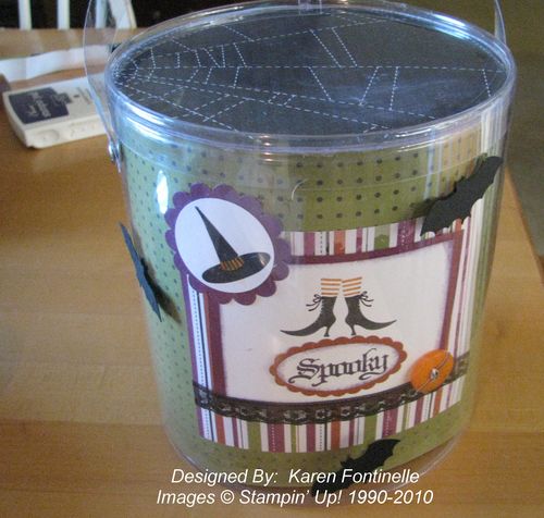 Halloween Favor Tin Bucket