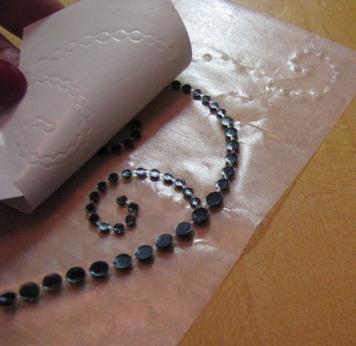 Transferring Black Flourish Jewels