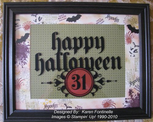 Spooky Things Halloween Decor Elements Frame