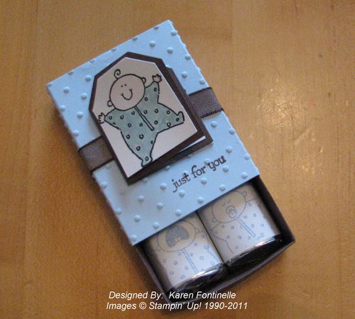 Baby Shower Favor Box with Chocolatees