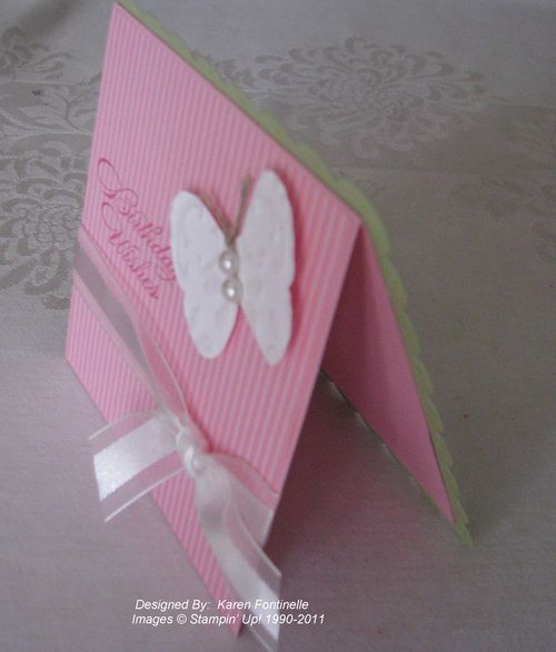 Scallop Square Birthday Card 