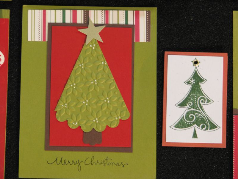 Christmas Tree Embossed Card