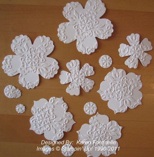 Embossed Flowers