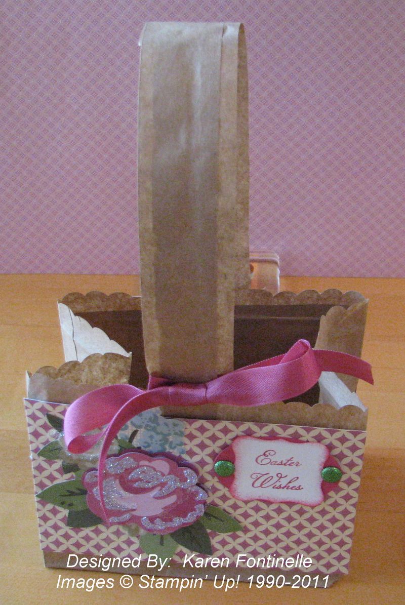 A Paper Bag Easter Basket | Stamping With Karen