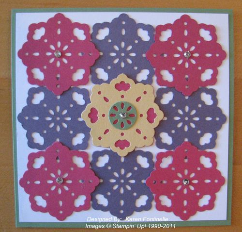 Doily Triple Layer Punch Card