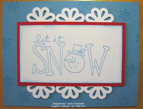 Big on Christmas Snow Card