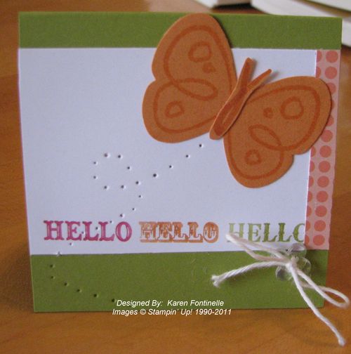 Flower Fest Butterfly Card