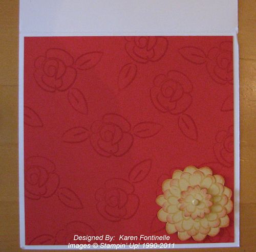 Flower Fest 6x6 Card Inside