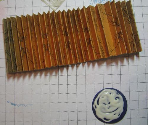 Accordion folded strip