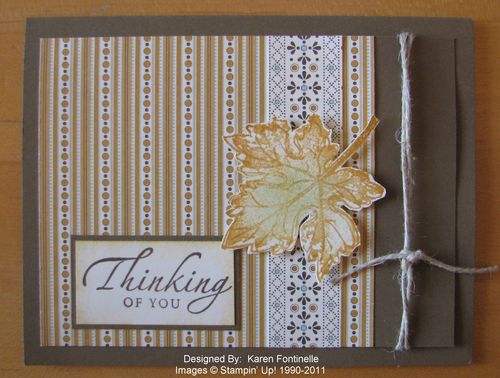 Gently Falling Leaf Card