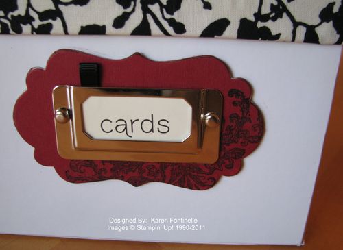 Card Box Label