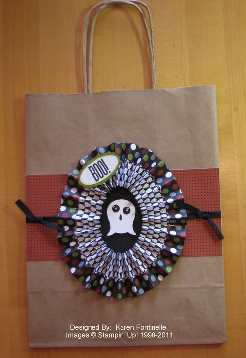 Spooky Ghost Halloween Gift Bag