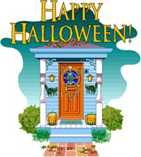 Happy Halloween Door