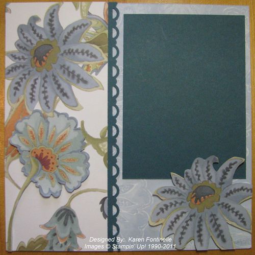 Paisley Petals Scrapbook Page