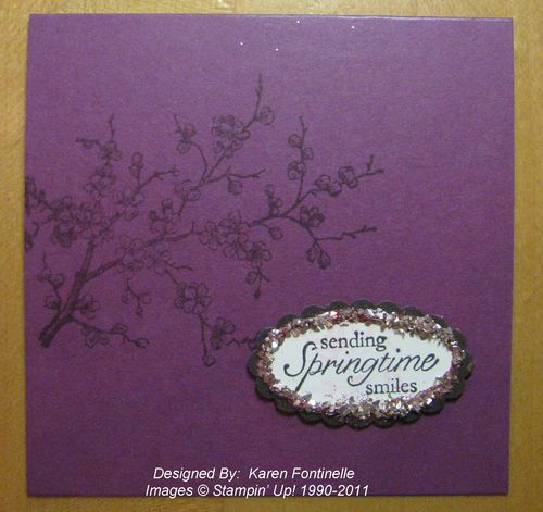 Springtime Stampin' Up! Card