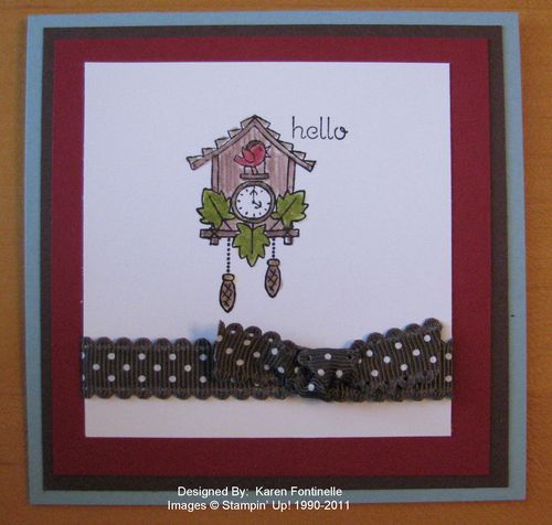 Easy Events Cuckoo Clock Card