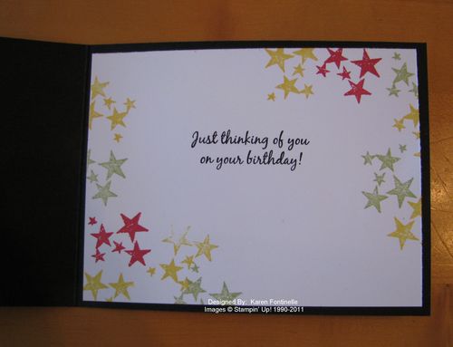 Star Wars Birthday Card Inside