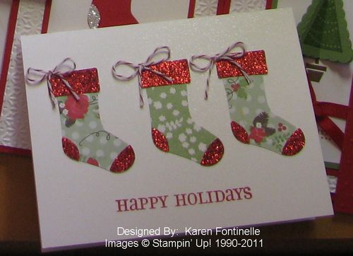 Three Stocking Card