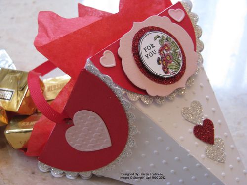 Valentine Petal Cone Die Candy Holder Gift