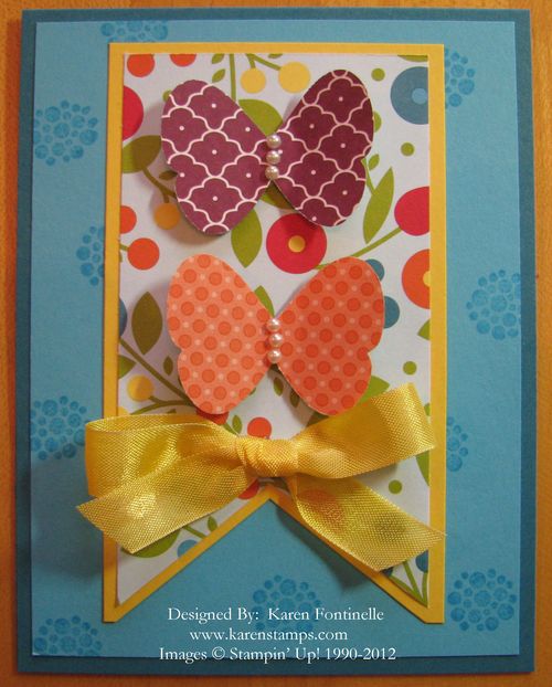 Summer Smooches Butterfly Card