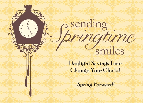 Daylight Savings Time Postcard in My Digital Studio