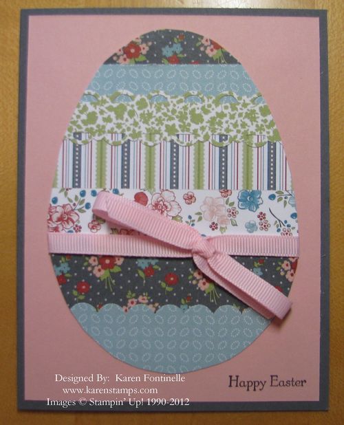Easter Egg Template Card