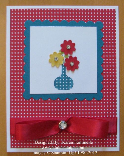 Summer Smooches Bright Blossoms Card