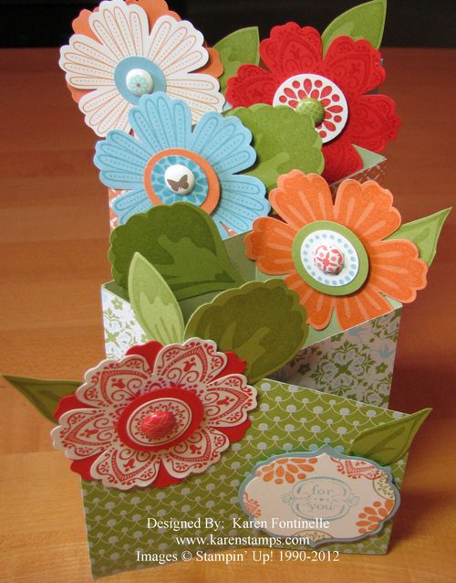 Mother's Day Cascade Mixed Bunch Flower Card