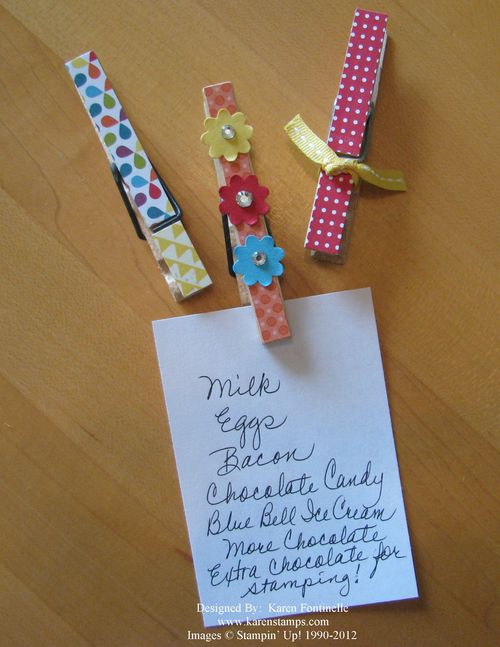 Decorated Clothespins
