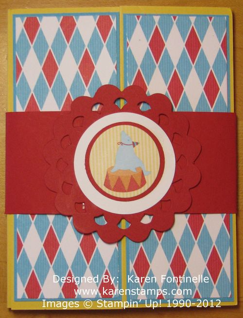 Circus  Gate Fold Card