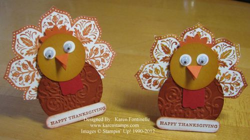 Day of Gratitude Thanksgiving Favor Turkeys