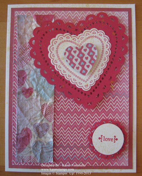 Stampin' Up! Spring Catalog Valentine Card