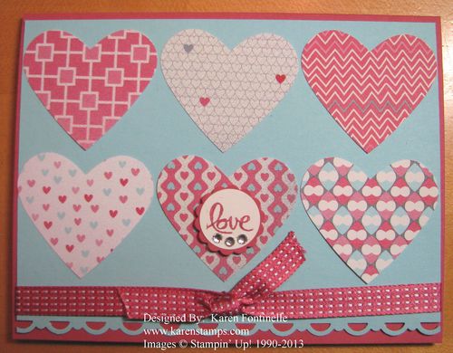 More Amore Hearts Card