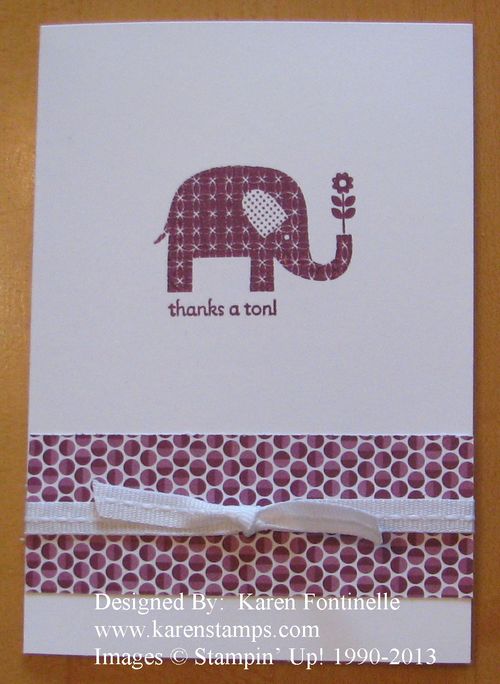 Sale-A-Bration Patterned Occasions Quick & Easy Note Card