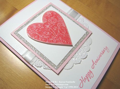Best of Love Gentler Times Heart Anniversary Card